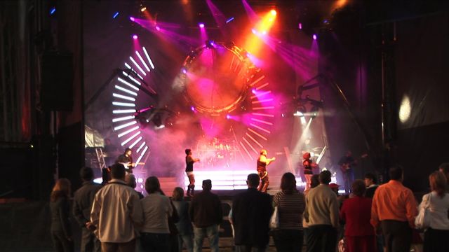 Escenario iluminado
